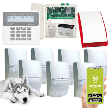ZESTAW ALARMOWY SATEL PERFECTA 32-WRL LTE SET-A 7 CZUJEK SWAN QUAD PRF-LCD SYRENA SP-4001R